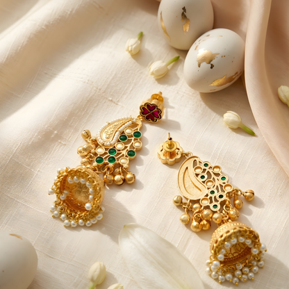 Kashmiri Inspired Ghunghroo Jhumka