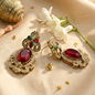 Gold-Plated Statement Earrings