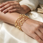 Pearl Multi-Wire Cuff Bangle