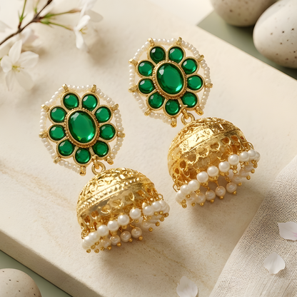 Statement Earrings with Ghungroo Bells