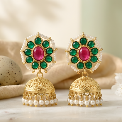Statement Earrings with Ghungroo Bells