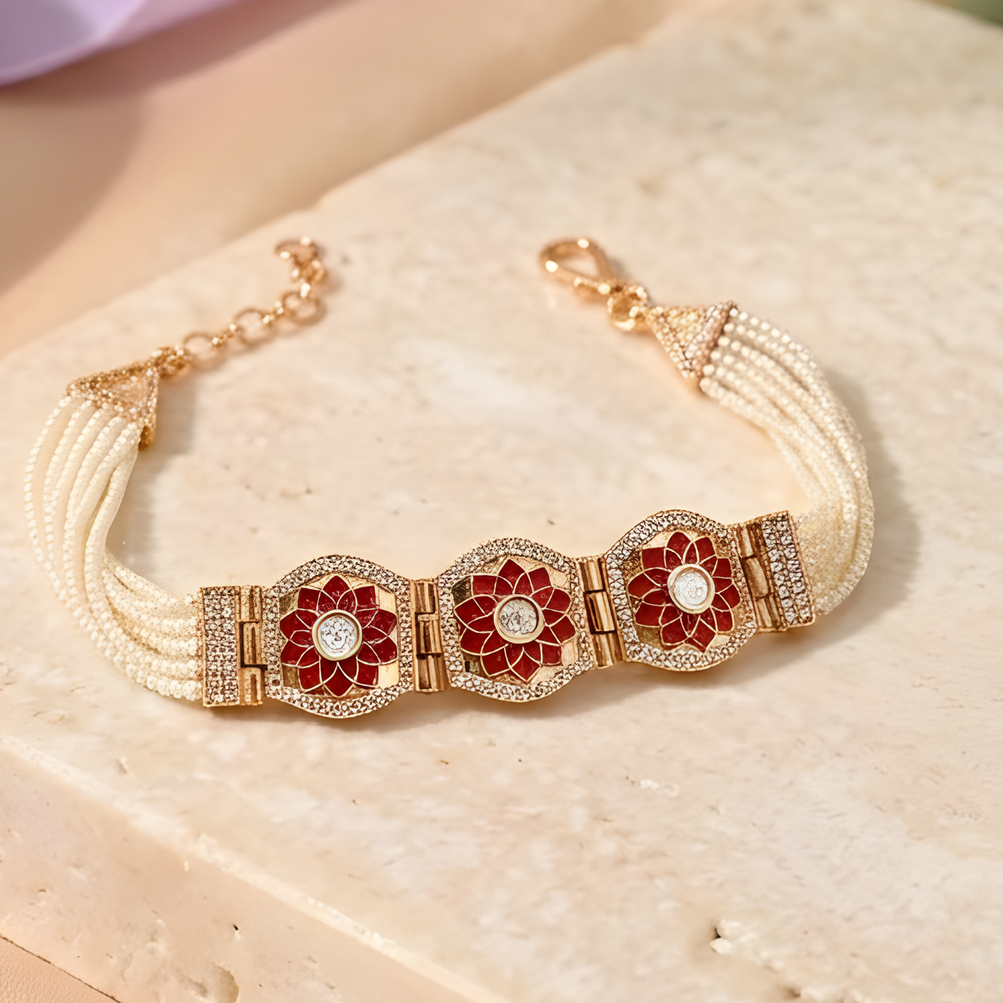 South Indian Meenakari Bracelet