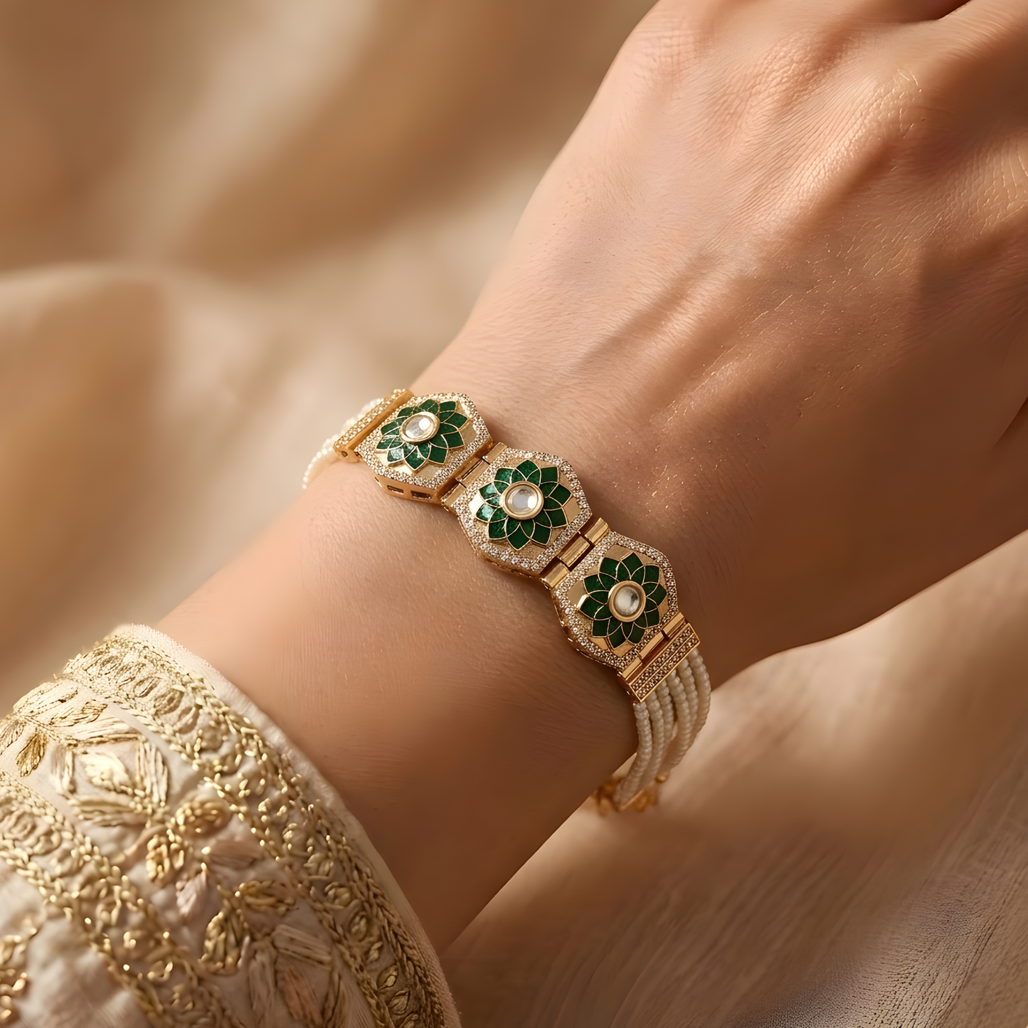 South Indian Meenakari Bracelet