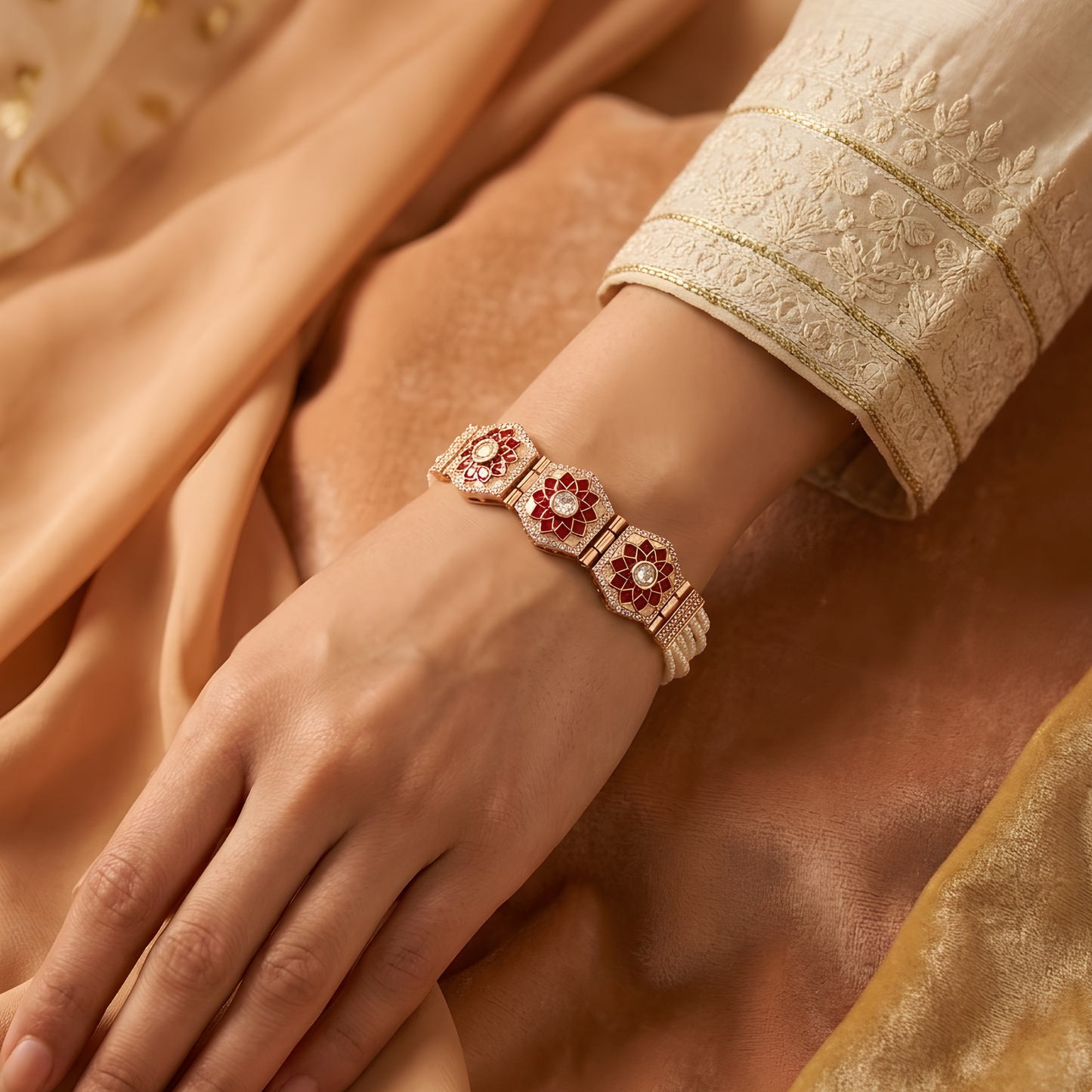 South Indian Meenakari Bracelet