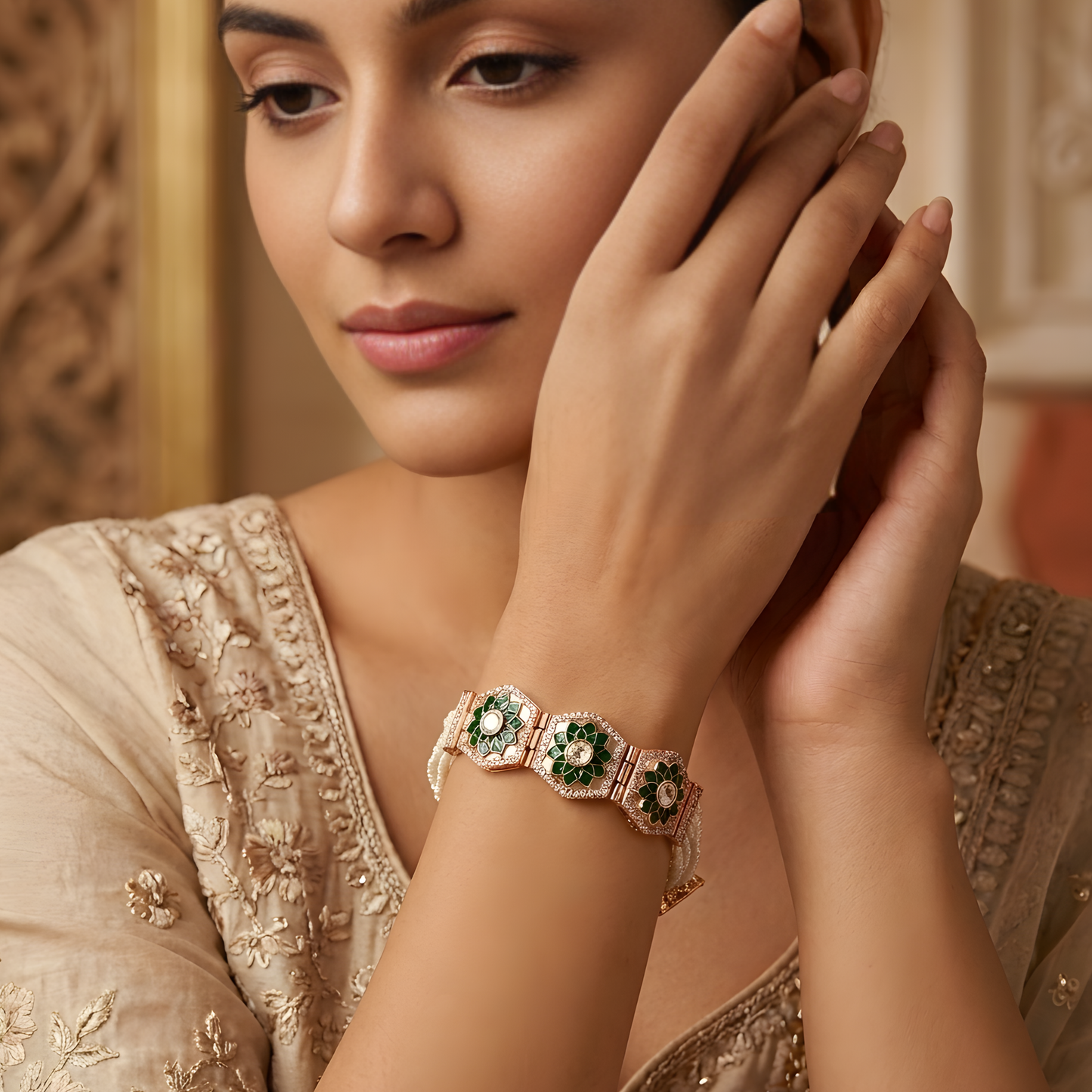South Indian Meenakari Bracelet