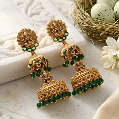 Lakshmi Design Temple Earrings