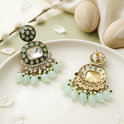 Meenakari Chandbali Earrings