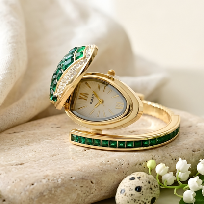 Snake Design Hidden Watch Bracelet for Women