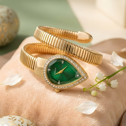 Spiral Wrap Bracelet Watch for Women