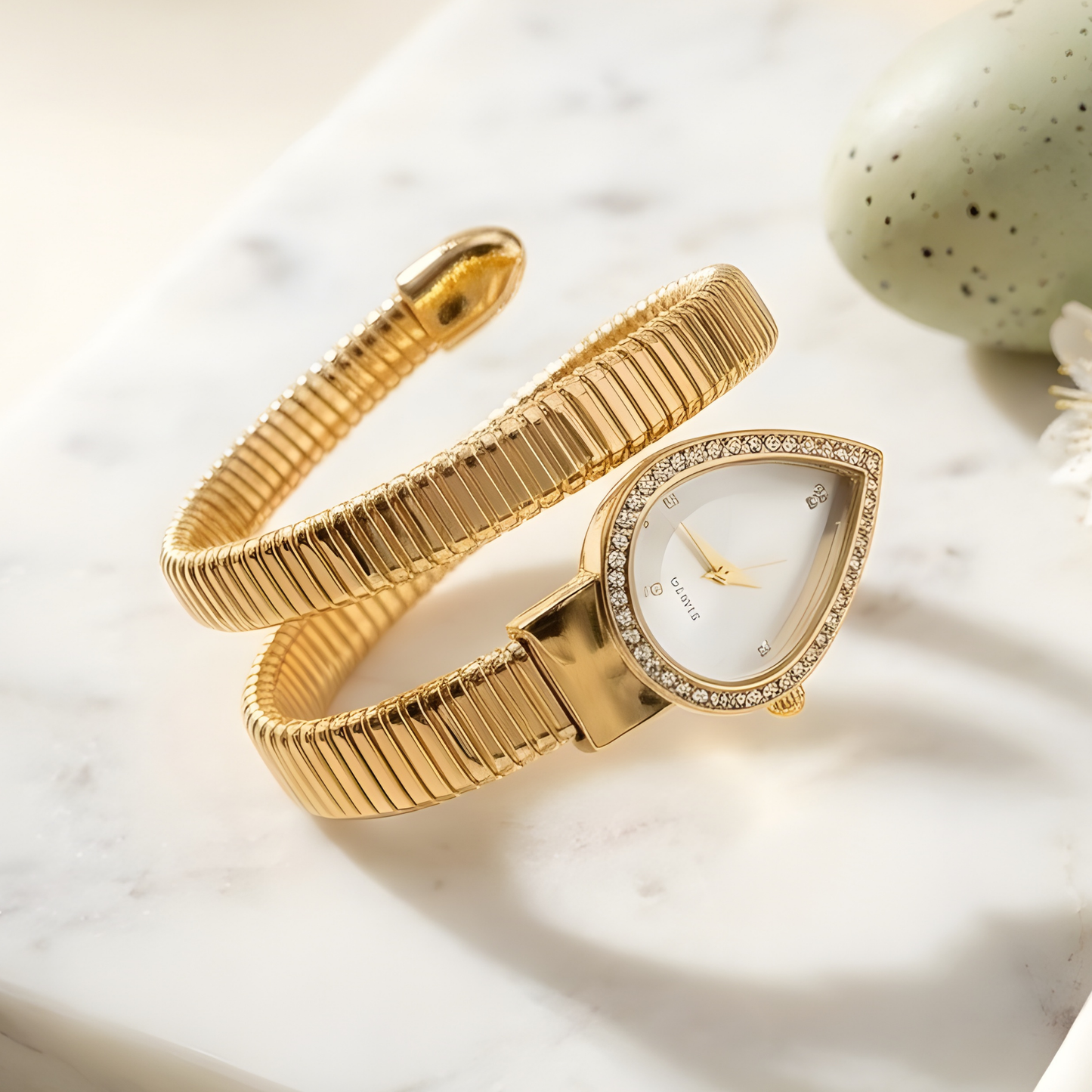 Spiral Wrap Bracelet Watch for Women