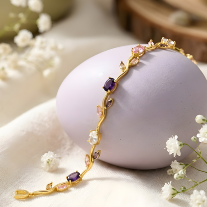 Moissanite Diamond Tulip Bracelet