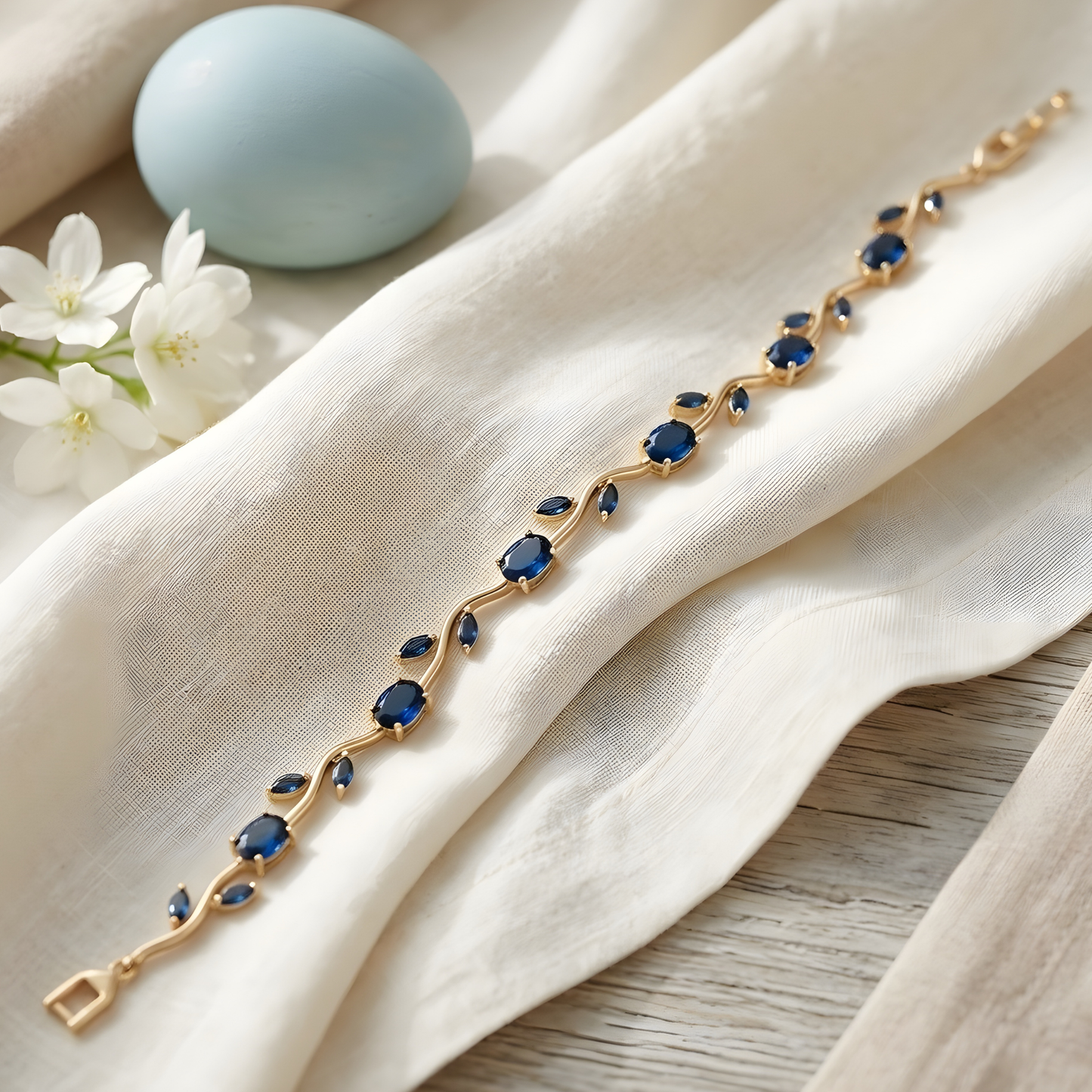 Moissanite Diamond Tulip Bracelet