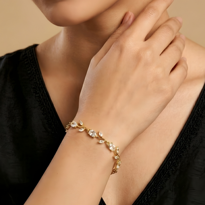 Moissanite Diamond Tulip Bracelet