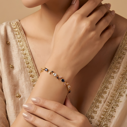 Moissanite Diamond Tulip Bracelet