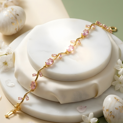 Moissanite Diamond Tulip Bracelet