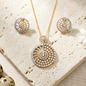 Elegant AD Necklace With Earrings