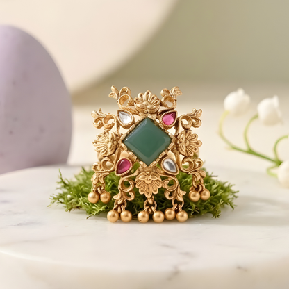 Antique Floral Statement Ring