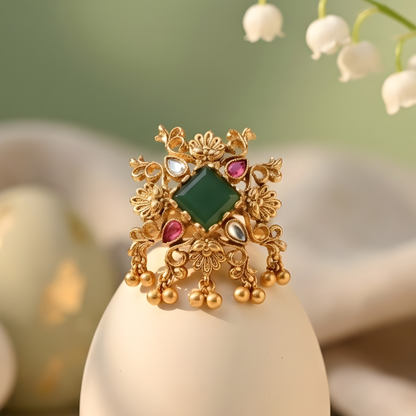Antique Floral Statement Ring