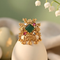 Antique Floral Statement Ring