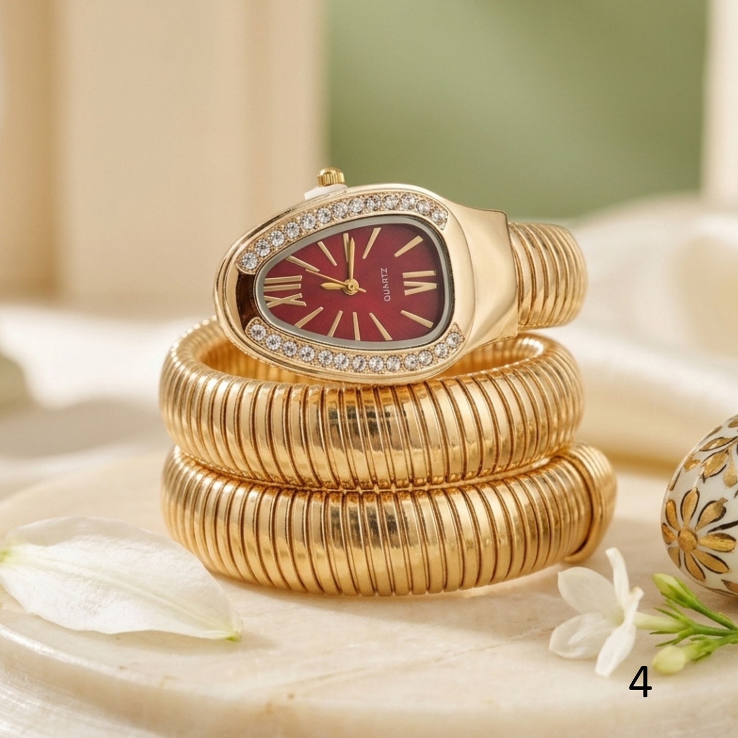 Snake Design Spiral Watch Bracelet