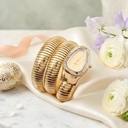 Snake Design Spiral Watch Bracelet