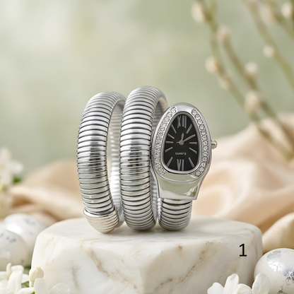Snake Design Spiral Watch Bracelet