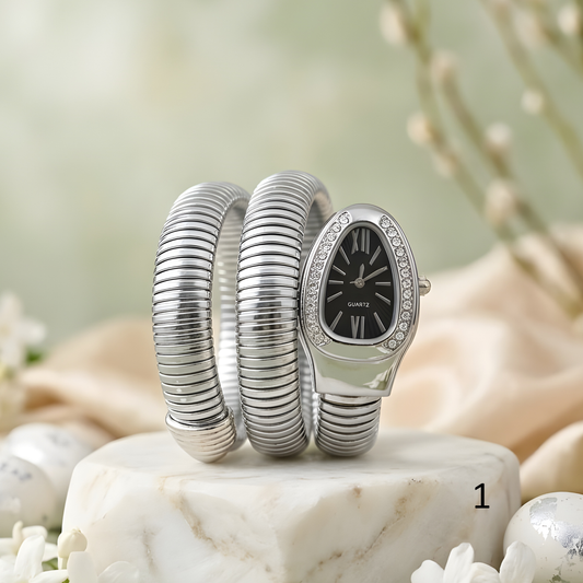 Snake Design Spiral Watch Bracelet