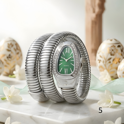 Snake Design Spiral Watch Bracelet