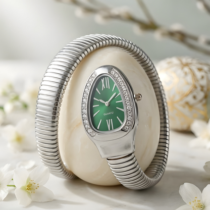 Snake Design Spiral Watch Bracelet