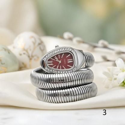 Snake Design Spiral Watch Bracelet