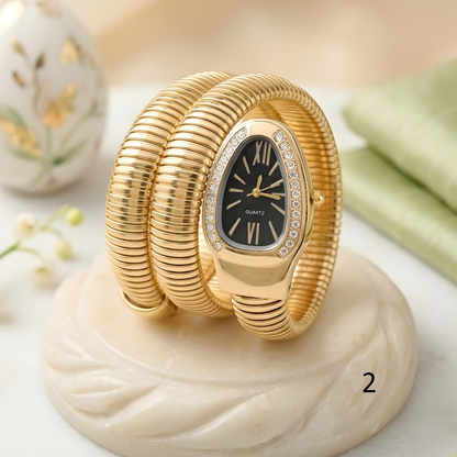 Snake Design Spiral Watch Bracelet