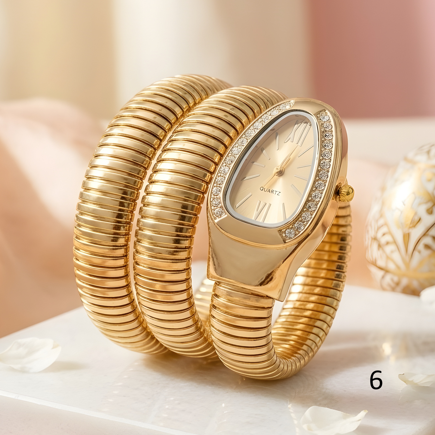 Snake Design Spiral Watch Bracelet