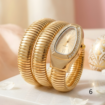 Snake Design Spiral Watch Bracelet