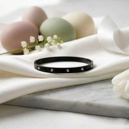 Midnight Luxe Textured Bangle Collection
