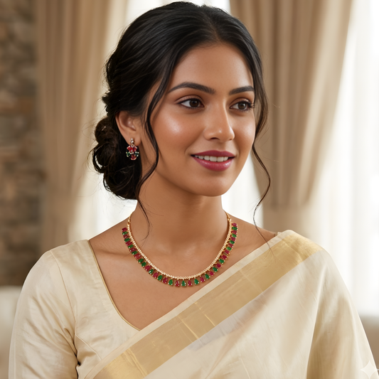 Moissanite Diamond Tennis Necklace Set