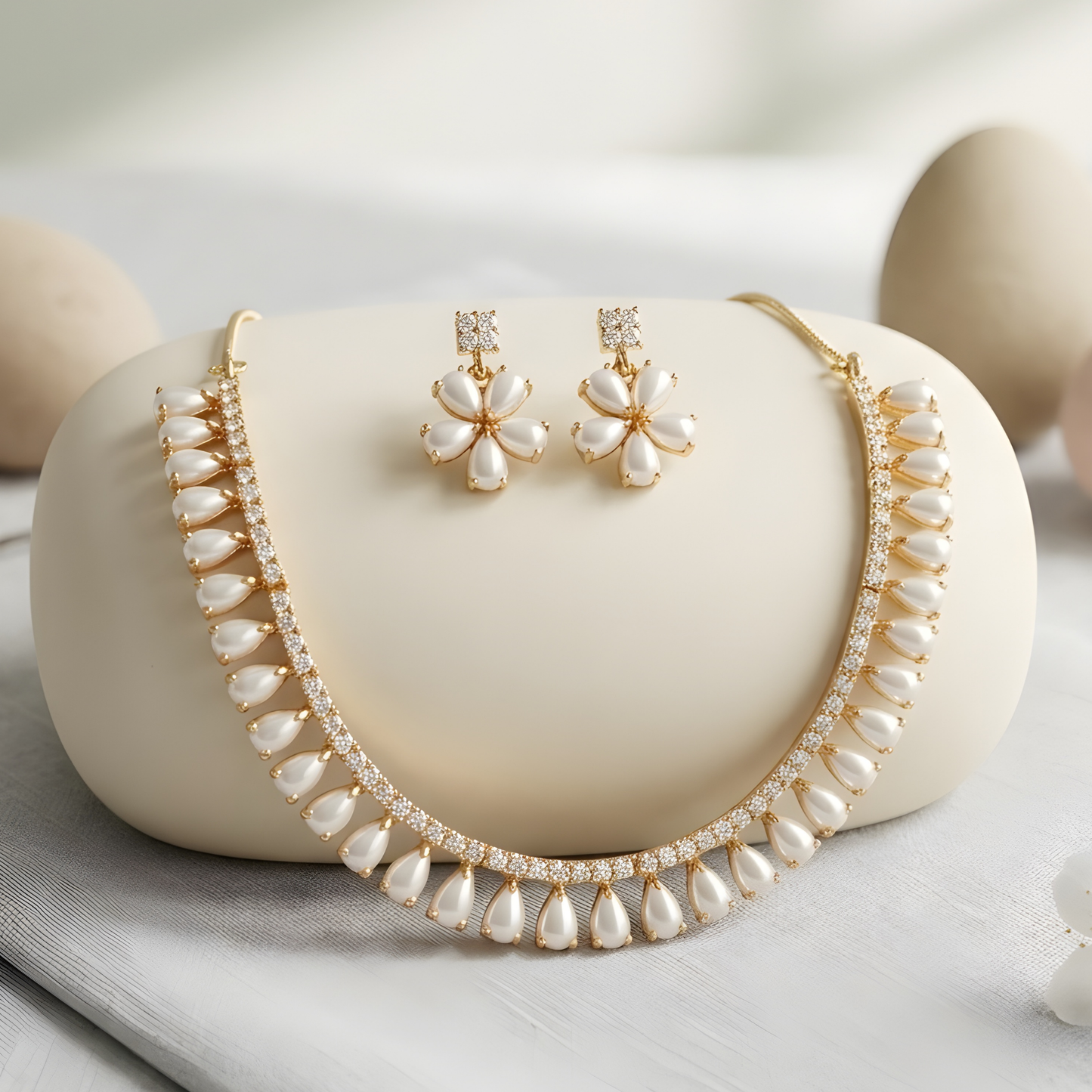 Moissanite Diamond Tennis Necklace Set