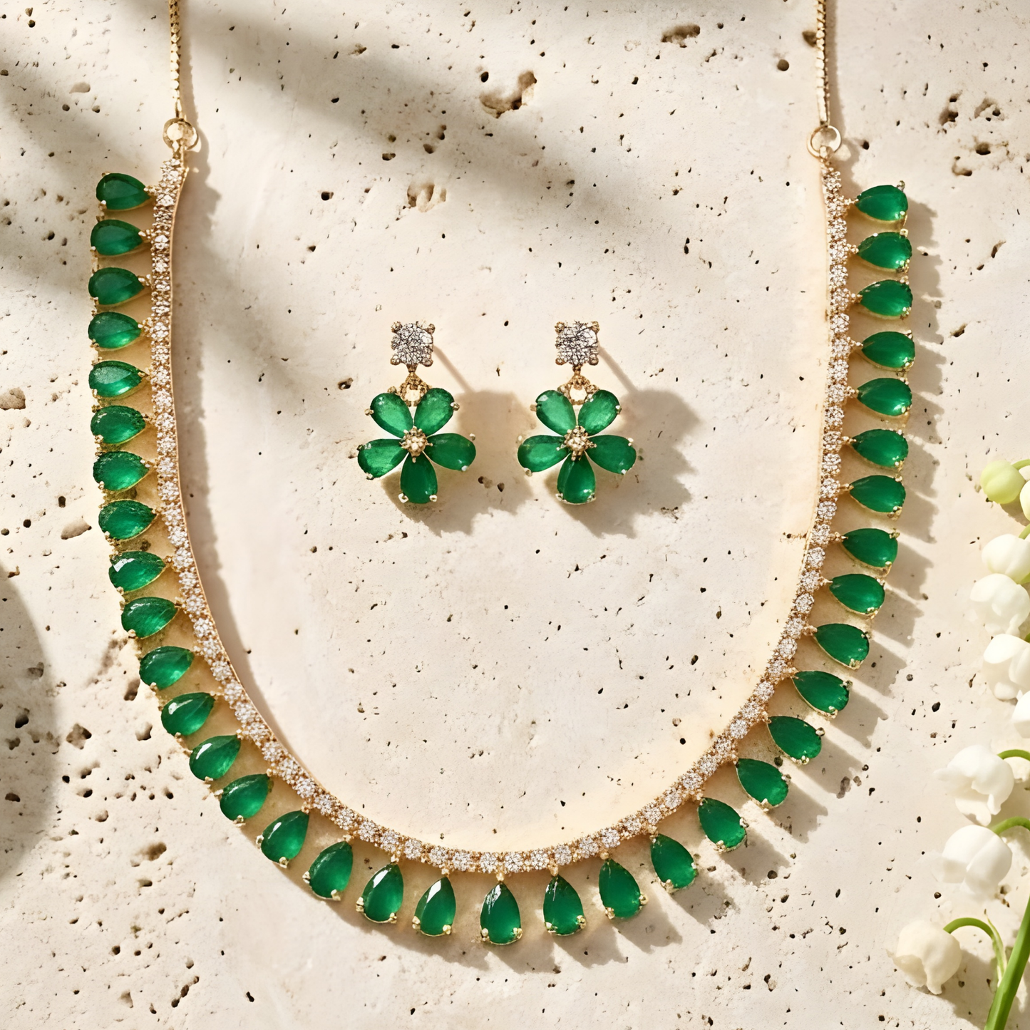 Moissanite Diamond Tennis Necklace Set
