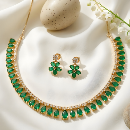 Moissanite Diamond Tennis Necklace Set