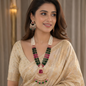Royal Multicolor Beaded Rani Haar Necklace Set
