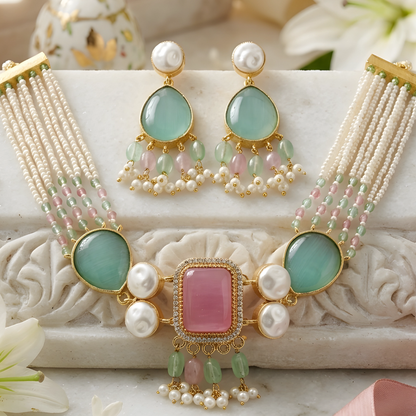 Multi-Strand Beaded Jewelry Set