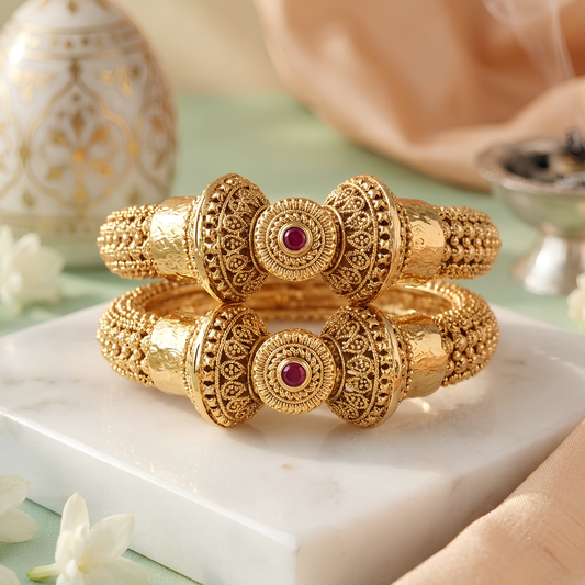 Antique Traditional Openable Kada Bangles