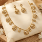 Charm Necklace Set With Earrings