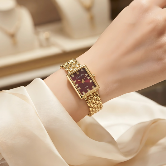 Elegant Gold-Tone Wrist Watch for Women