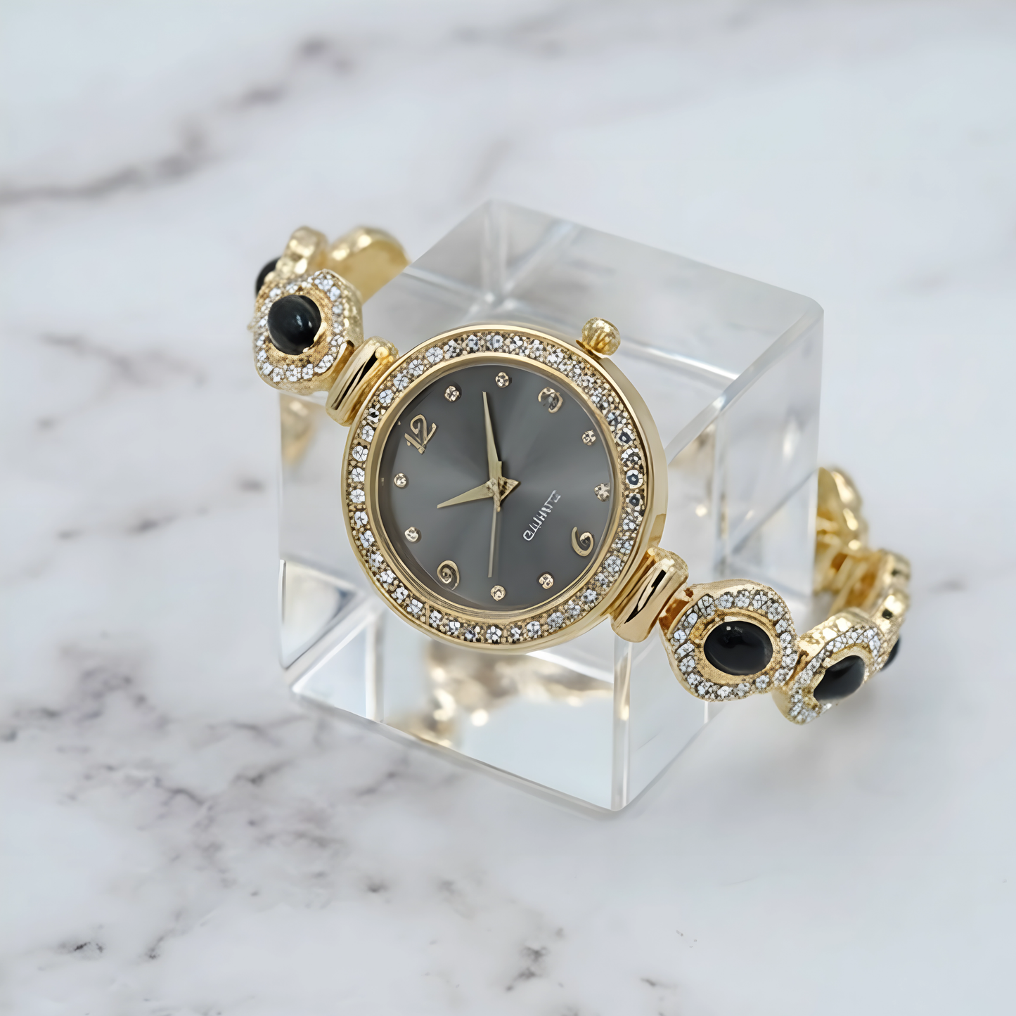 Luxury Crystal Stone Bracelet Watch for Women