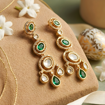 Moissanite Diamond Drop Earrings