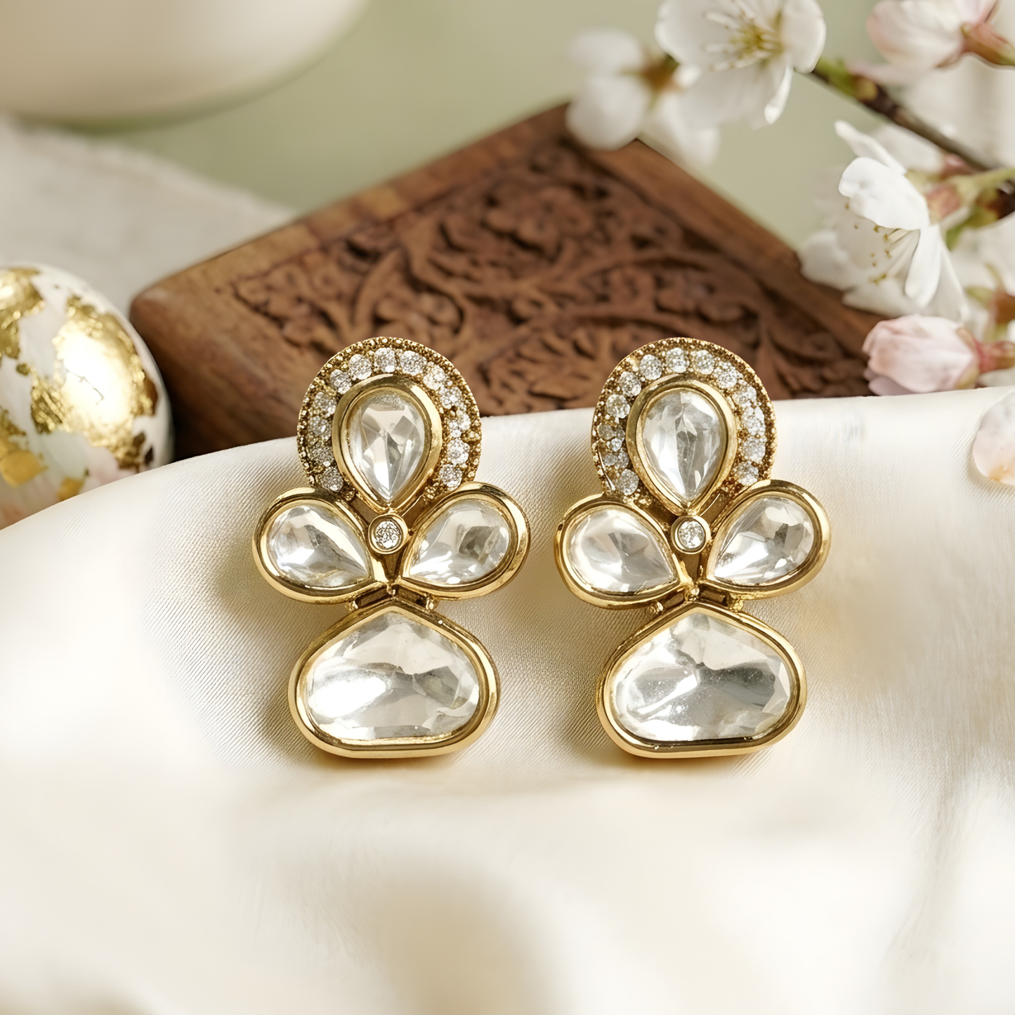 Moissanite Diamond Stud Earrings