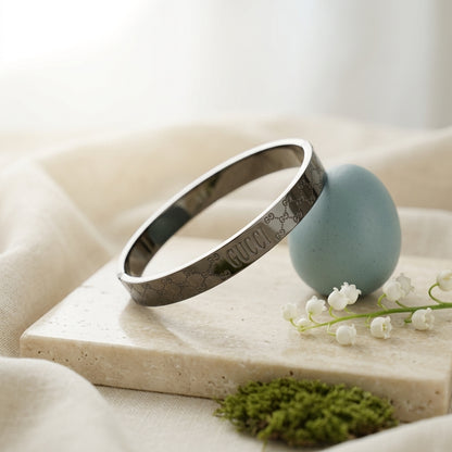 GUCCI Engraved Matte Bracelet