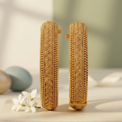 Traditional Filigree Bangle Set of 2