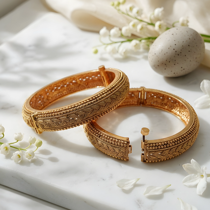 Traditional Filigree Bangle Set of 2