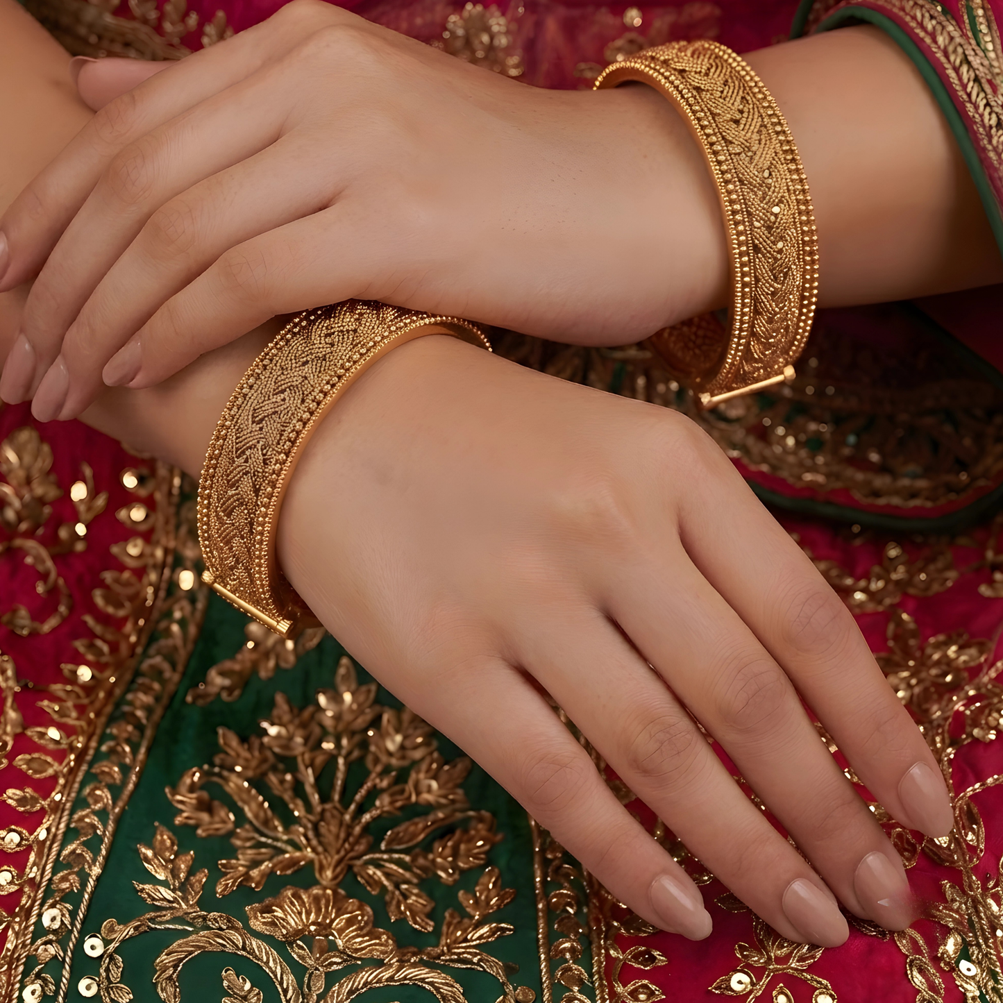 Traditional Filigree Bangle Set of 2